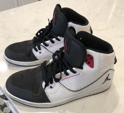 2014 Nike Air Jordan 1 Flight 2 Premium Zapatos Blanco 640603 101 Talla 13 Foto 1 de 4