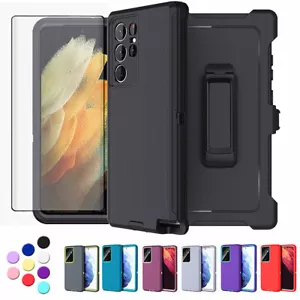 For Samsung Galaxy S23 S22 S21 S20+ Ultra Shockproof Case Cover+Screen Protector - Picture 1 of 20