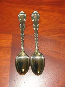 2 CUCHARADITAS GORHAM ESTRASBURGO PLATA ESTERLINA 5-7/8" SIN MONOGRAMA, 69 gramos - Imagen 1 de 12