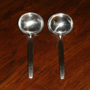 2 SOUP LADLES 6.5" Viners of Sheffield England EMPIRE STAINLESS STEEL Flatware - Picture 1 of 6