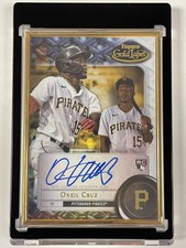 🔥Oneil Cruz 2022 Topps Gold Label RC Gold Framed Auto **MINT** PIRATES🔥