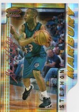 1996-97 Bowmans Best Stephon Marbury Atomic Refractor Die Cut Rookie RC #1 RARE
