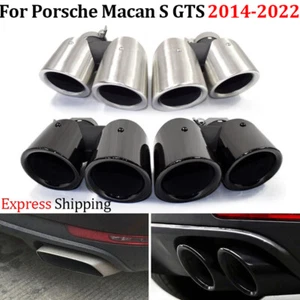 For Porsche Macan S GTS 2014-2022 Pair Car Exhaust Muffler Tip Pipe Tail pipe sd - Picture 1 of 17