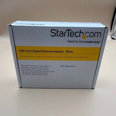 StarTech USB to Ethernet Adapter, USB 3.0 to 10/100/1000 Gigabit Ethernet - Image 1 of 3