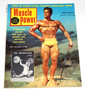 Vintage Muscle Power Magazine Steve Reeves May 1954 CT3 - Picture 1 of 4