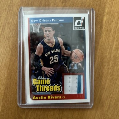 2014-15 Donruss Game Threads #38 Austin Rivers Jersey - Image 1 of 2