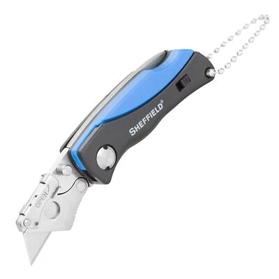	Mini cuchillo utilitario plegable Sheffield 12125 incluye 6 mini hojas ligero	 Foto 1 de 4