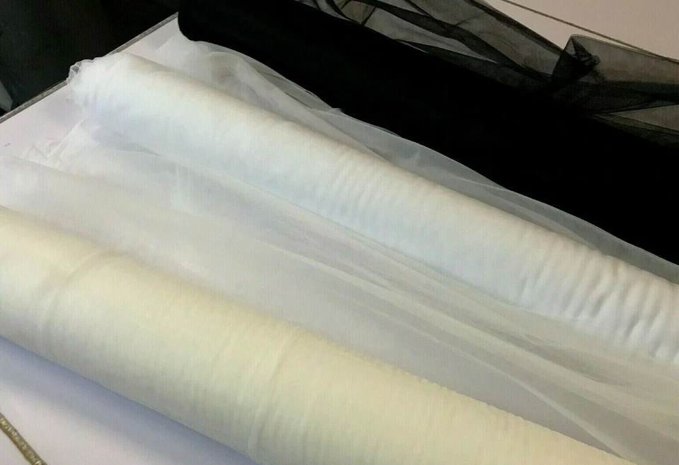 HERMOSA TELA DE TUL NUPCIAL: 280 cm ANCHO: $6,90 P/M: #N-108 Foto 1 de 1