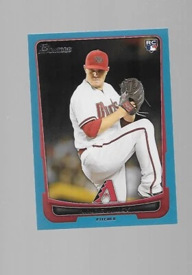 Wade Miley 2012, Bowman, novato, azul, numerado 345/500 Foto 1 de 2