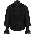 Victorian Gothic Renaissance Shirt Men's Pirate Vampire Colonial Blouse