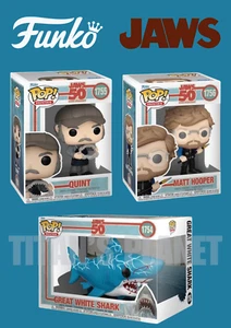 Jaws 50th Anniversary POP! Movies Vinyl Figures single or complete pack PREORDER - Foto 1 di 5