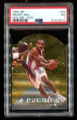 1994 SP #D3 Grant Hill Foil Die-Cut PSA 7 NM Rookie~(KS) - Image 1 of 2