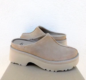 UGG SAND SUEDE 2" NEW HEIGHTS CLOG PLATFORM SHOES, WOMEN US 6/ EUR 37 ~NEW - Picture 1 of 5