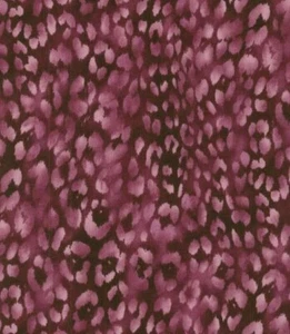 Feline Drive Fabric RETURN TO AFRICA Leopard Spots Purple - Sold by the Yard - Picture 1 of 7