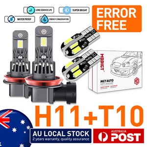 MODIGT Erorr Free H11 LED Headlight Globes Bulbs Kit Replace 100W 24000LM White - Picture 1 of 18