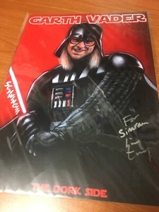 Garth Vader The Dork Side signed for Simran by Huy Truong 2016 29 x 21cm - Picture 1 of 2