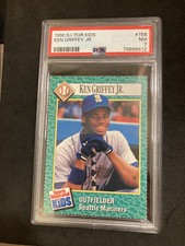 1990 Sports Illustrated Kids Series 1  Ken Griffey Jr PSA 7 Low Pop 🔥 Rc Rookie