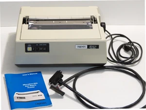 Vintage Okidata Microline 82A Dot Matrix Printer with Cable, User's Manual - Picture 1 of 12