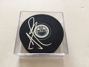 Andrew Ference Autographed Edmonton Oilers Hockey Puck Signed a - Picture 1 of 1
