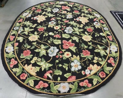 BLACK 7'-6" X 9'-6" Loose Thread Rug Reduced Price 1172575523 HK311A-8OV - Image 1 of 4