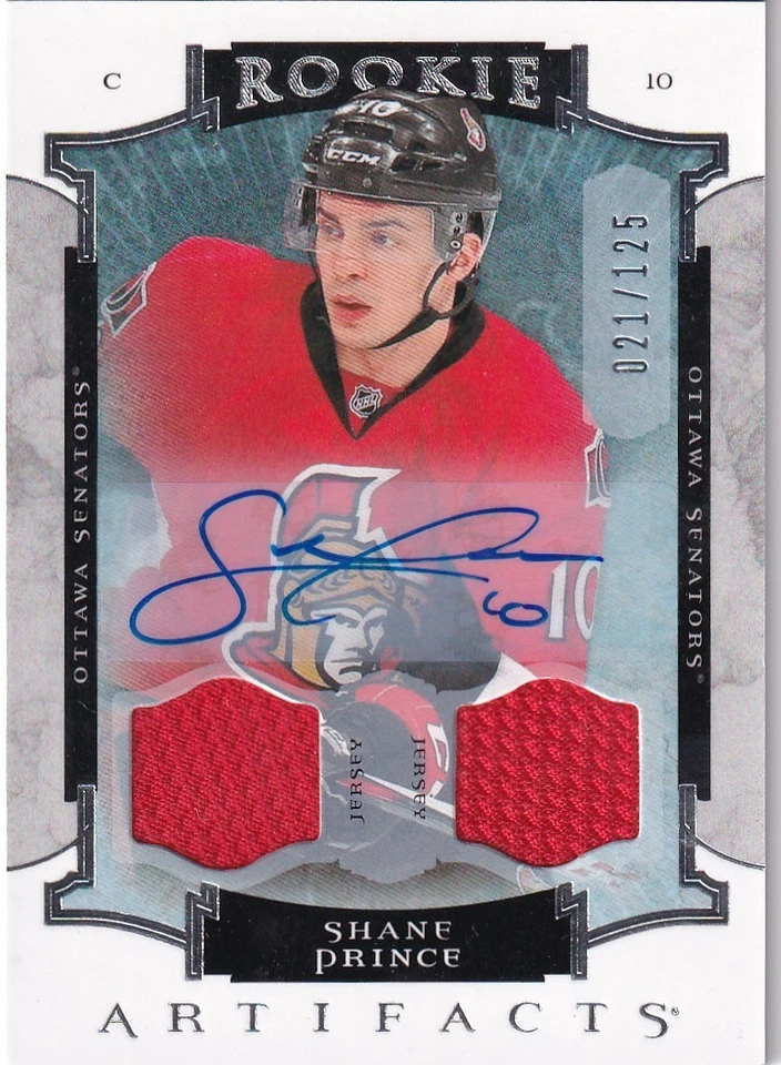 2015-16 Artifacts Jerseys Autographs #165 Shane Prince 21/125 RC - Image 1 of 2