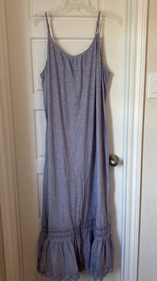 Maxi Vestido Daily Practice By Anthropologie, Vestido Arlene Lavanda Encaje Dobladillo 1X Foto 1 de 4