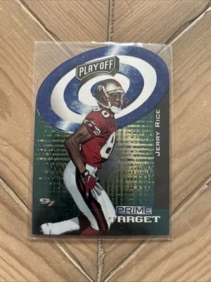 1997 Jerry Rice Playoff Prime Target Blue SP - Image 1 of 2