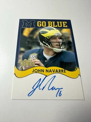 2004 TK Legacy Michigan John Navarre Go Blue Auto #MGB64 SP - Image 1 of 2