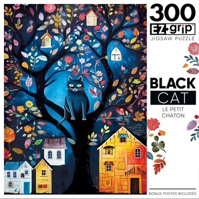 Rompecabezas MasterPieces - Black Cats - Le Petit Chaton 300 piezas agarre EZ Foto 1 de 4
