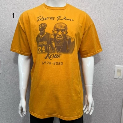 Volcom Gold Kobe Bryant RIP Tribute Tee Men XXL 1978-2020 Lakers Baggy NBA Sport - Image 1 of 4