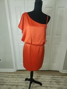 Jessica Simpson Bright Orange Cocktail Dress Size 6 - Picture 1 of 7