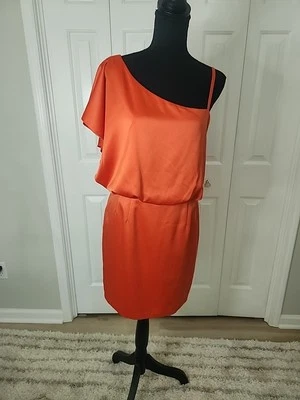 Jessica Simpson Bright Orange Cocktail Dress Size 6 - Image 1 of 4