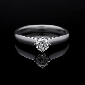 Anillo solitario brillante diamante 950 platino nuevo IGI Report Deta joyería excelente precio - Imagen 1 de 7