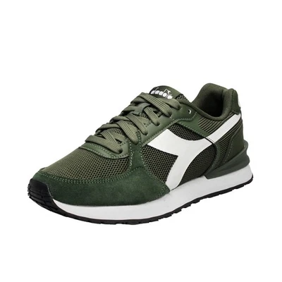 Diadora Fenice - Low Sneakers aus grünem Stoff - Herren Schuhe Sneaker Freizeit - Bild 1 von 3