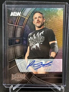 2025 Upper Deck AEW Metal Universe Roderick Strong Silver FX Auto - Picture 1 of 2
