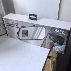 New Aduro MirrorCam Rear View Mirror Video Camcorder for Safety in HD 2.4 in LCD - Picture 1 of 4