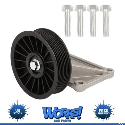 A/C AC Compressor Bypass Pulley for Chevrolet Astro GMC Safari 4.3L 1990-1995 - Image 1 of 4