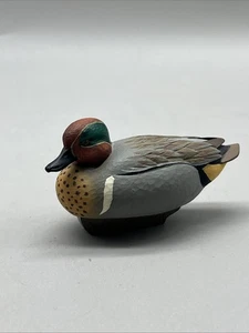 Ducks Unlimited Jett Brunet Green-winged Teal Duck Miniature Decoy 2005 - Picture 1 of 4