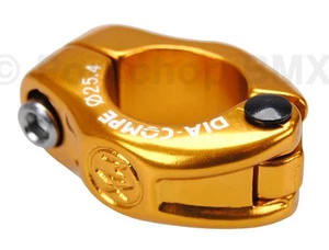 Dia-Compe MX hinged old school BMX seat clamp - 25.4mm (1") GOLD - Picture 1 of 1