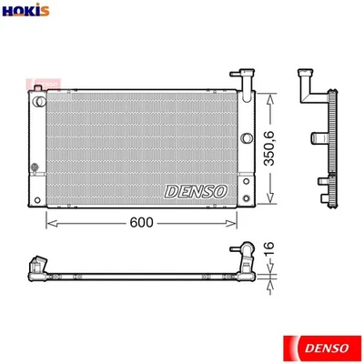 RADIATOR ENGINE COOLING DRM50133 FOR TOYOTA 1NZ-FXE 1.5L 4cyl PRIUS Hatchback - Image 1 of 4