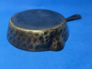 Vintage "Ugly Hammered" Gusseisen Pfanne #3 Camping Rucksack Kochgeschirr Bratpfanne - Bild 1 von 23