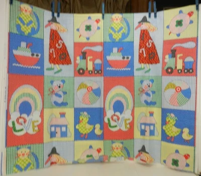 Винтажные пружины мельницы тканевая панель 2 ярда ребенок кошка ведьма поезд утка радужный медведь - Изображение 1 из 4