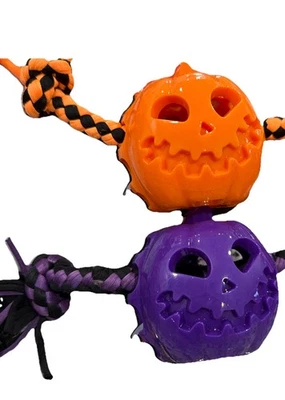 Chase ‘N Chomp Halloween Pumpkin Tug 2 Pack. Treat Dispensers - Image 1 of 3