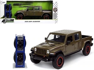 Just Trucks 1:24 2020 Jeep Gladiator Die-cast Car Brown with Tire Rack, Toys... - Imagen 1 de 4