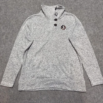 Florida State Seminoles Sweater Womens Large Gray NCAA College Football Pullover - Image 1 of 4