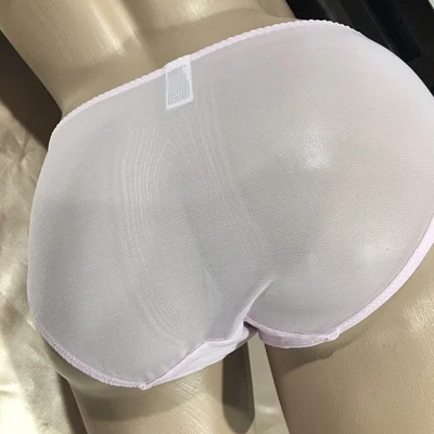 De Colección Rosa Semi Transparente Bikini Nylon Bragas Panty M 6 Nuevo Foto 1 de 4