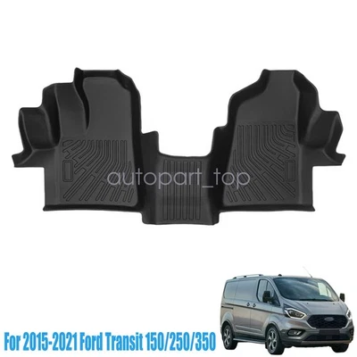 Alfombrillas forro para Ford Transit 150/250/350 TPE 2015-2021 negro para todo tipo de clima Foto 1 de 4