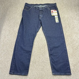NEW Wrangler Five Star Premium Jeans Mens Regular Fit 44x30 (Actual 43x31) Blue - Picture 1 of 11
