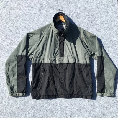 Vintage Obermeyer Windbreaker Jacket Mens Large Pullover 1/4 Zip Grey Outdoor - Image 1 of 4