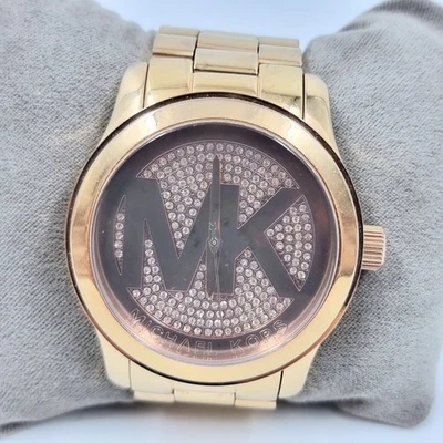 Reloj Michael Kors MK5661 Damas Pasarela Oro Rosa 45mm Acero Inoxidable Foto 1 de 4